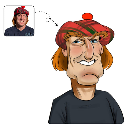 Karikatuur muzikant | Uniek cadeau voor de muziekliefhebber