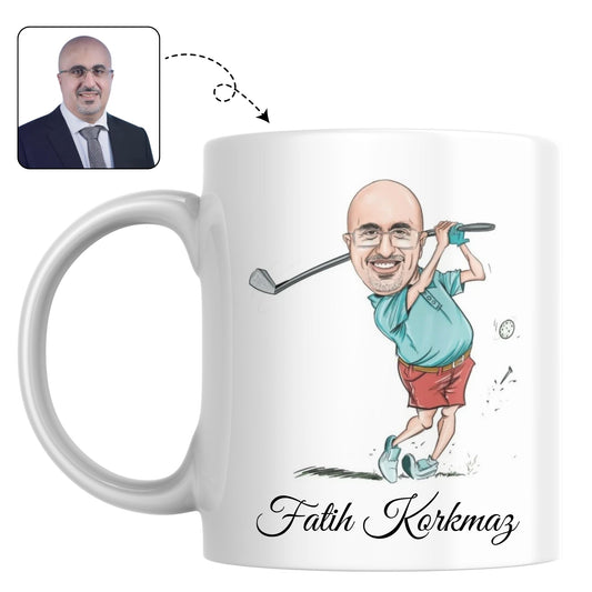 Mok 'Beste Golfer' | Karikatuur voor de Golfliefhebber